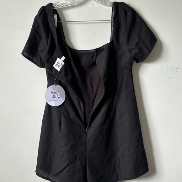 Nerver Worn Princess Polly Lorna Romper in Black - Picture 4 of 5